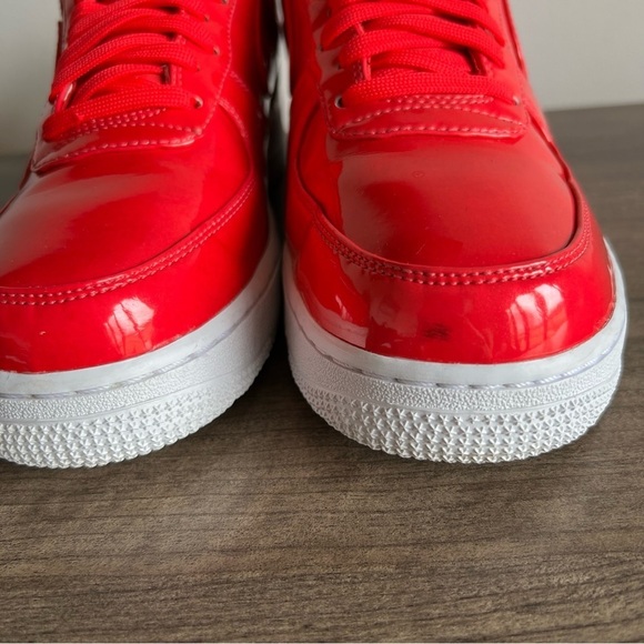 Nike Men\'s Air Force 1 \'07 UV Ultraviolet Siren Red Shoe Size 8 #608 main image 8